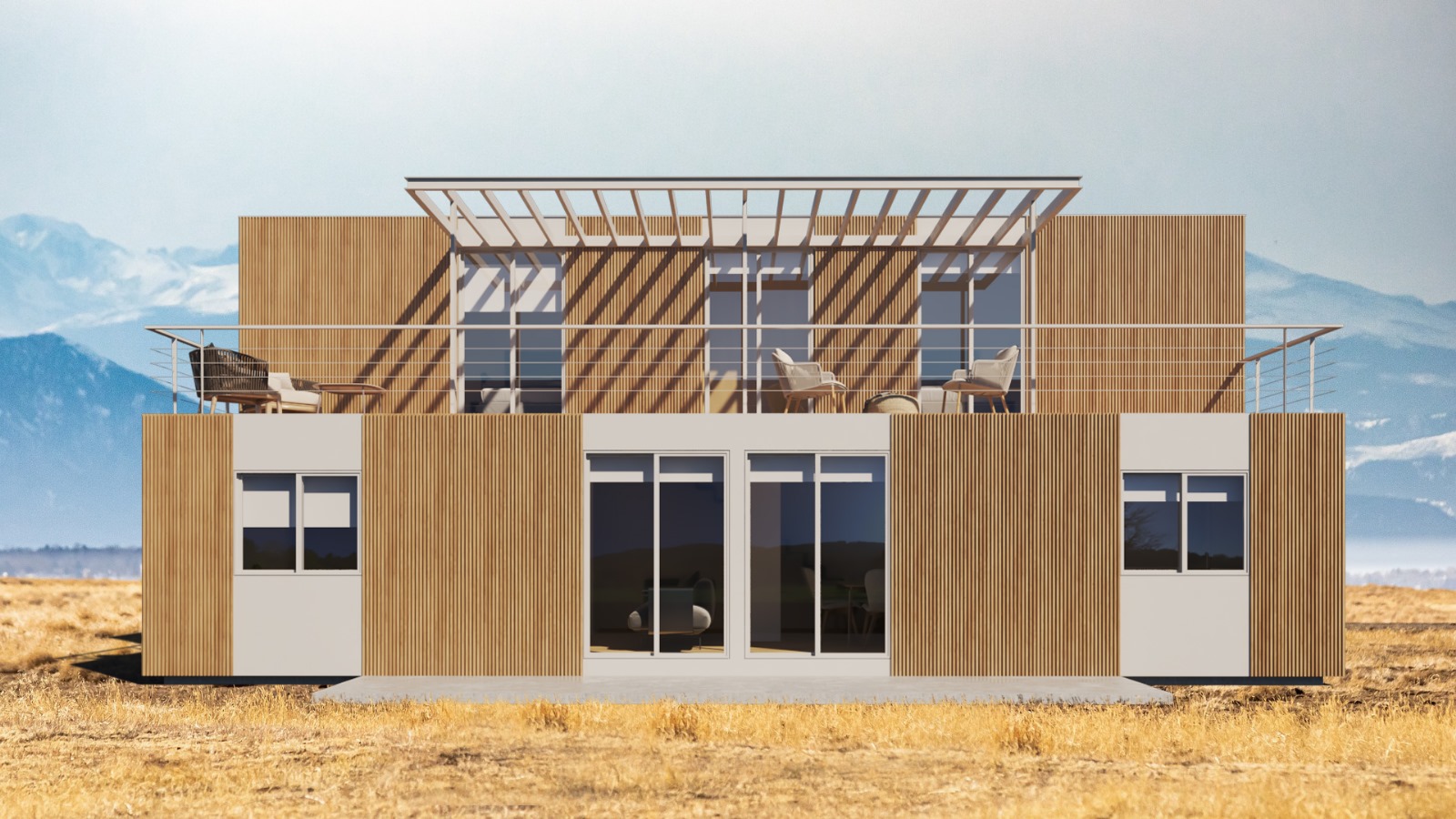 casa modular de dos plantas